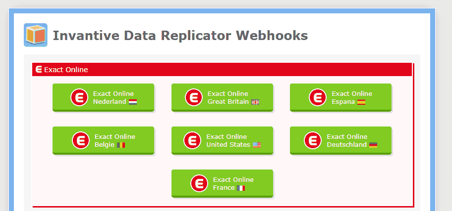 Invantive Data Replicator Webhooks.